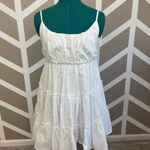 White picnic dress